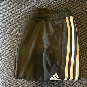 Adidas joggers with side zippers